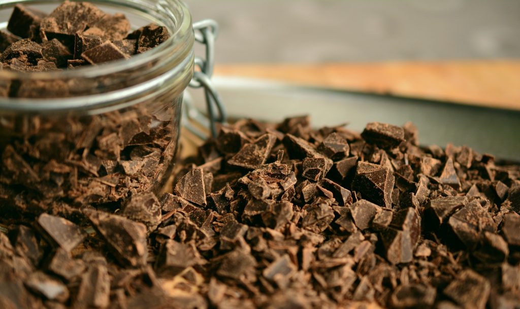 Schokolade für Mousse au chocolat