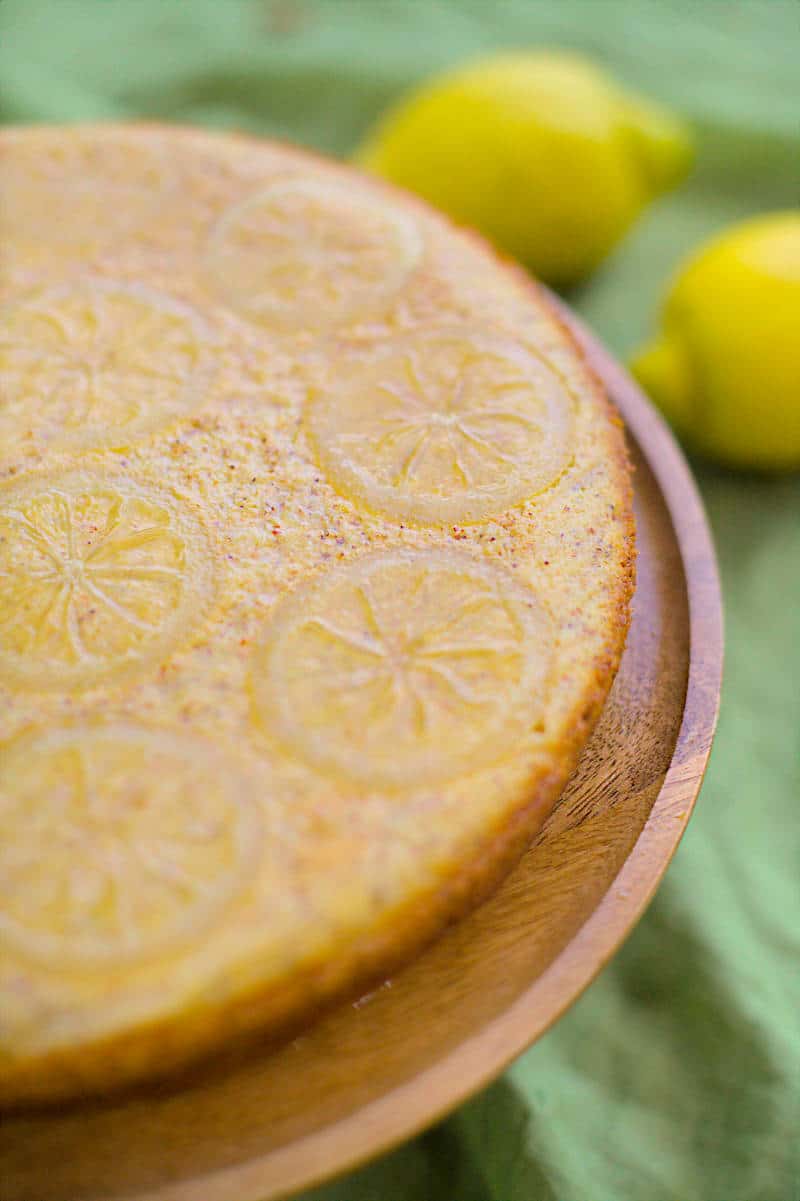 Zitronen, Polenta & Ricotta Kuchen