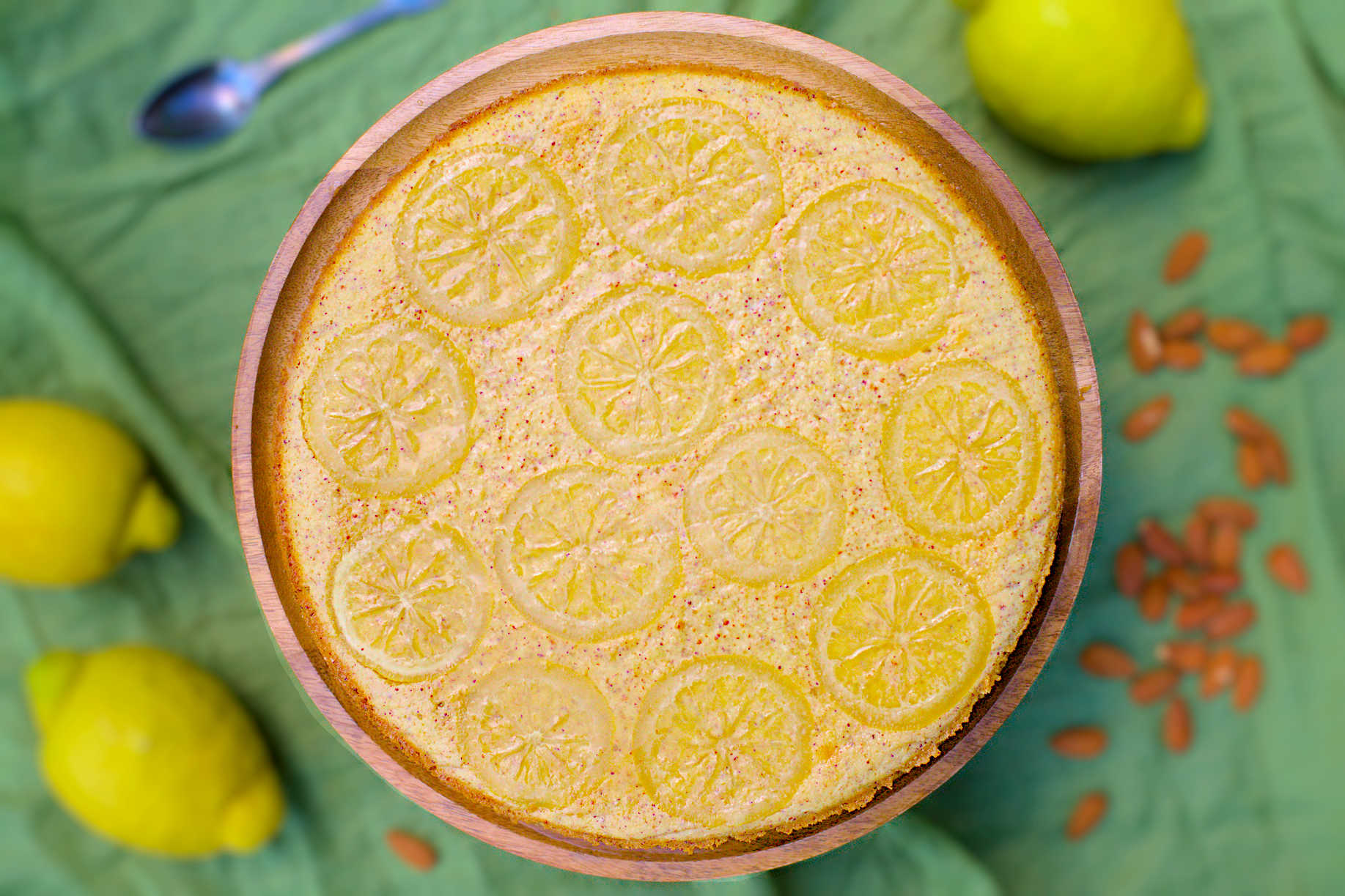 Zitronen-Polenta-Ricotta-Kuchen